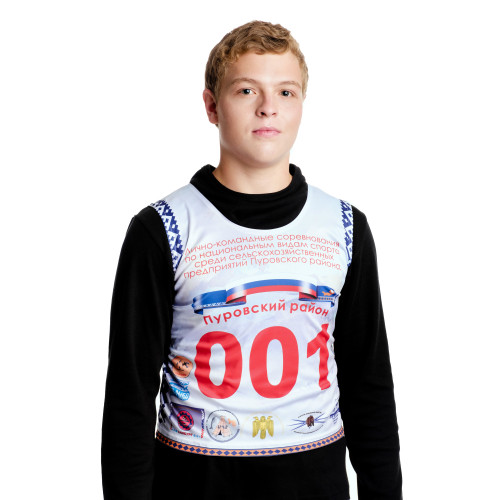 Майка-номер стандартная, материал: прима