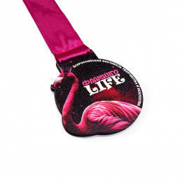 Медаль из дерева 1-слойная с УФ-печатью