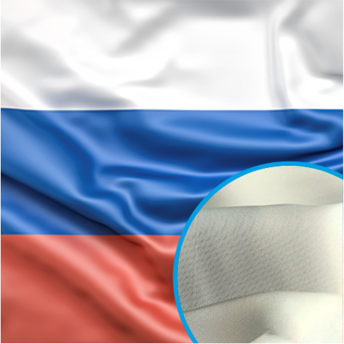 Флаг РФ из готового полотна (полиэфирный шелк)