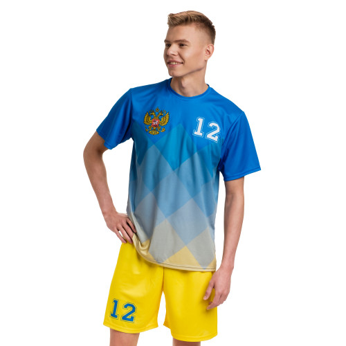 Форма волейбольная мужская с коротким рукавом и O-вырезом