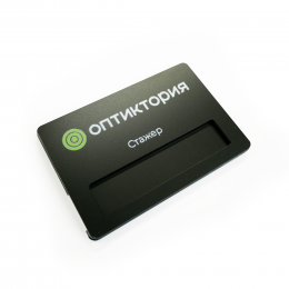 Бейдж с окном, 1-слойный пластик, УФ-печать