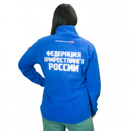 Толстовка без капюшона флисовая женская однотонная