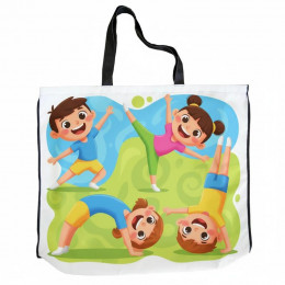 Сумка с дном, габардин с полной запечаткой