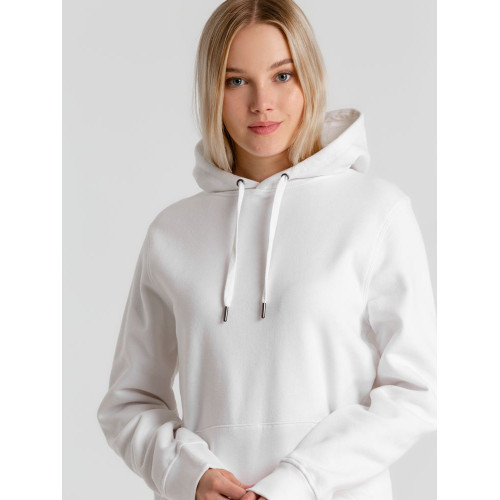 Толстовка с капюшоном унисекс King, белая