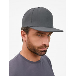 Бейсболка Epicore с прямым козырьком, серая