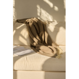 Плед «Тренто», бежевый