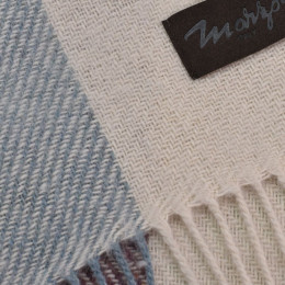 Плед Arequipa, голубой с красным