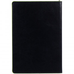 Ежедневник Alanis, недатированный, черный с зеленым