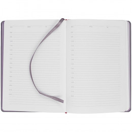 Ежедневник Spain Shall на заказ, недатированный, серый с фиолетовым