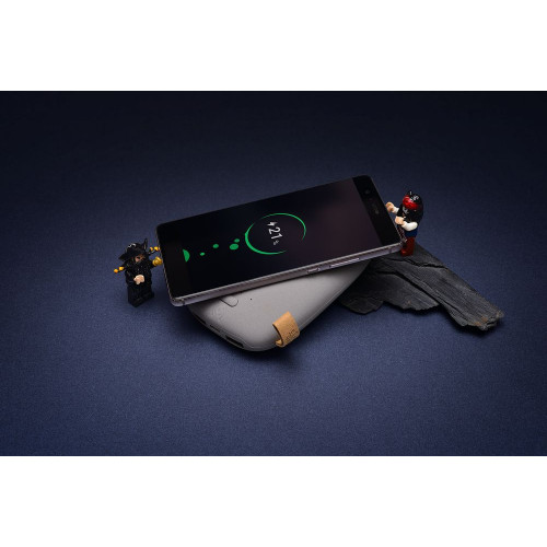 Аккумулятор с беспроводной зарядкой Pebble Wireless 9000 мАч, серый