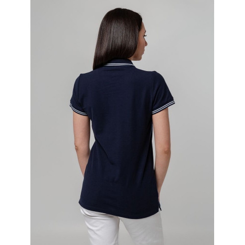 Рубашка поло женская Virma Stripes Lady, темно-синяя
