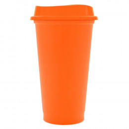Стакан с крышкой Color Cap, оранжевый