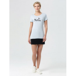 Футболка женская Hate-Love, голубая