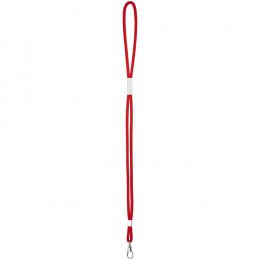Шнурок для бейджа Tube Metal, красный