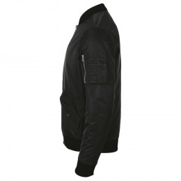 Куртка бомбер унисекс Rebel, черная