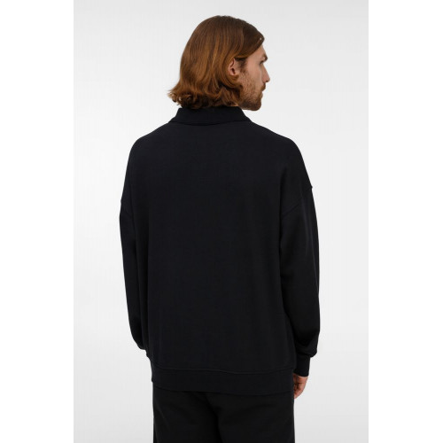 Свитшот оверсайз унисекс S6, черный