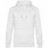 Толстовка с капюшоном унисекс King, белая