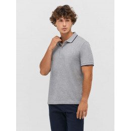 Рубашка поло унисекс Palermo, белая с темно-синим