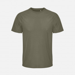 Футболка спортивная унисекс Vortex, темный хаки