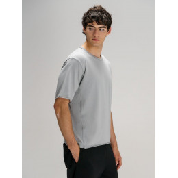 Футболка оверсайз унисекс Vozduh, светло-серая