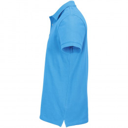 Рубашка поло унисекс Pacific, ярко-бирюзовая