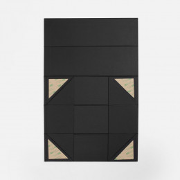 Коробка складная под бутылку Color Jacket Fold, черная