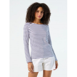 Футболка женская Marine Women, белая с темно-синим