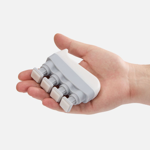 Эспандер кистевой FingerTap, серый с белым