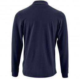 Рубашка поло мужская с длинным рукавом Perfect LSL Men, темно-синяя