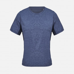 Футболка спортивная унисекс Storm, темно-синий меланж