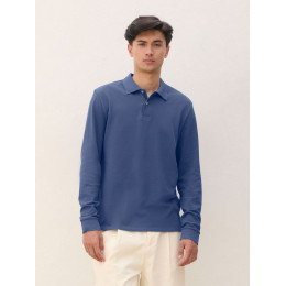 Рубашка поло унисекс с длинным рукавом Pacific LSL, ярко-синяя (royal)