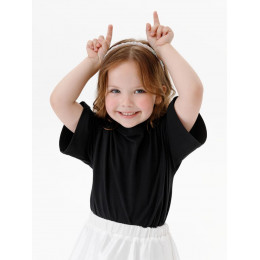 Футболка детская оверсайз Teezer, черная