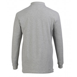 Рубашка поло мужская с длинным рукавом Star 170, серый меланж
