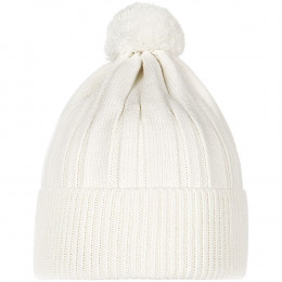 Шапка Knit Beat, белая (молочная)
