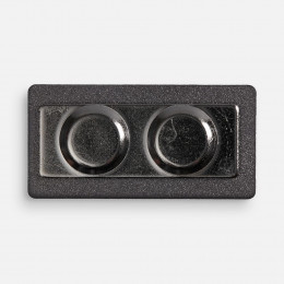 Значок Magnet Matto, серый металлик