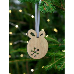 Деревянная подвеска Christmate, шар