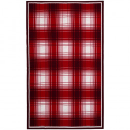 Плед Duotone, красный с белым