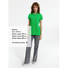 Рубашка поло женская Virma Premium Lady, зеленое яблоко