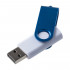 Флешка Twist Color, белая с синим, 16 Гб