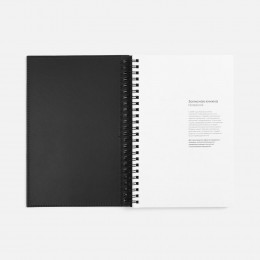 Ежедневник Notera Maxi, недатированный, черный