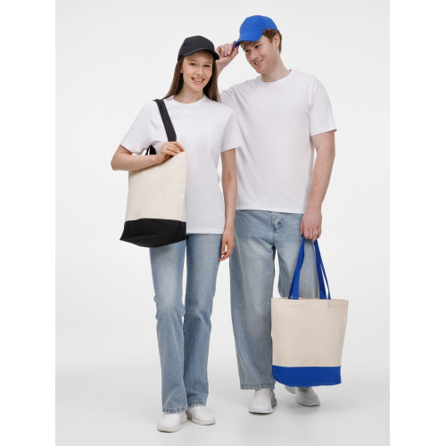 Сумка для покупок на молнии Shopaholic Zip, неокрашенная с черным