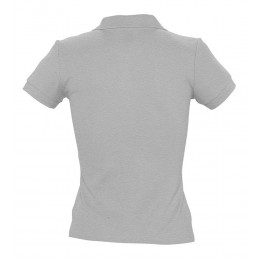 Рубашка поло женская People 210, серый меланж