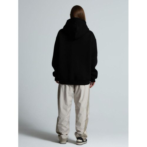 Толстовка унисекс оверсайз Zippy, черная