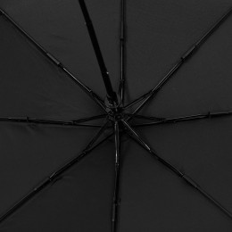 Зонт складной Edgeline, черный с красным