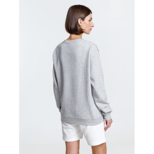 Свитшот унисекс Delta, серый меланж