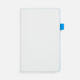 Ежедневник White Shall, недатированный, бело-голубой