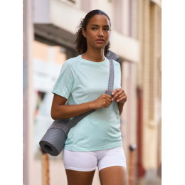 Футболка спортивная женская Vortex Women, черная с темно-серым