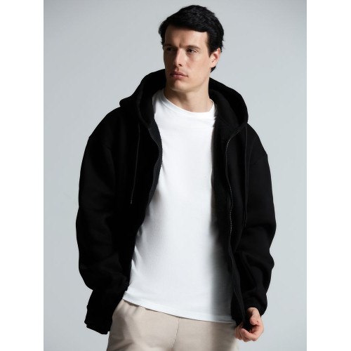 Толстовка унисекс оверсайз Zippy, черная