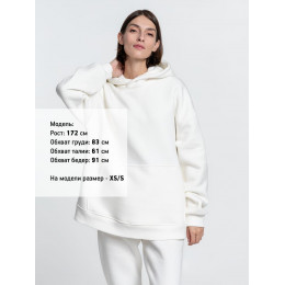 Худи Kulonga Oversize, молочно-белое