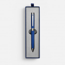 Ручка шариковая Broad Ring Soft Touch в футляре, синяя